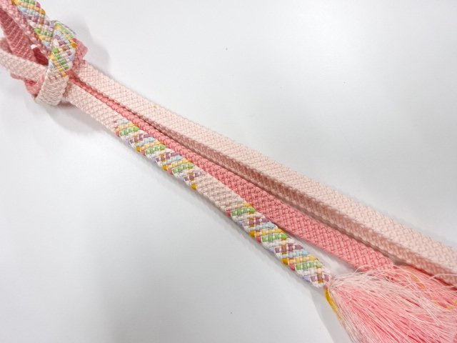 JAPANESE KIMONO / HAND-TIED OBIJIME